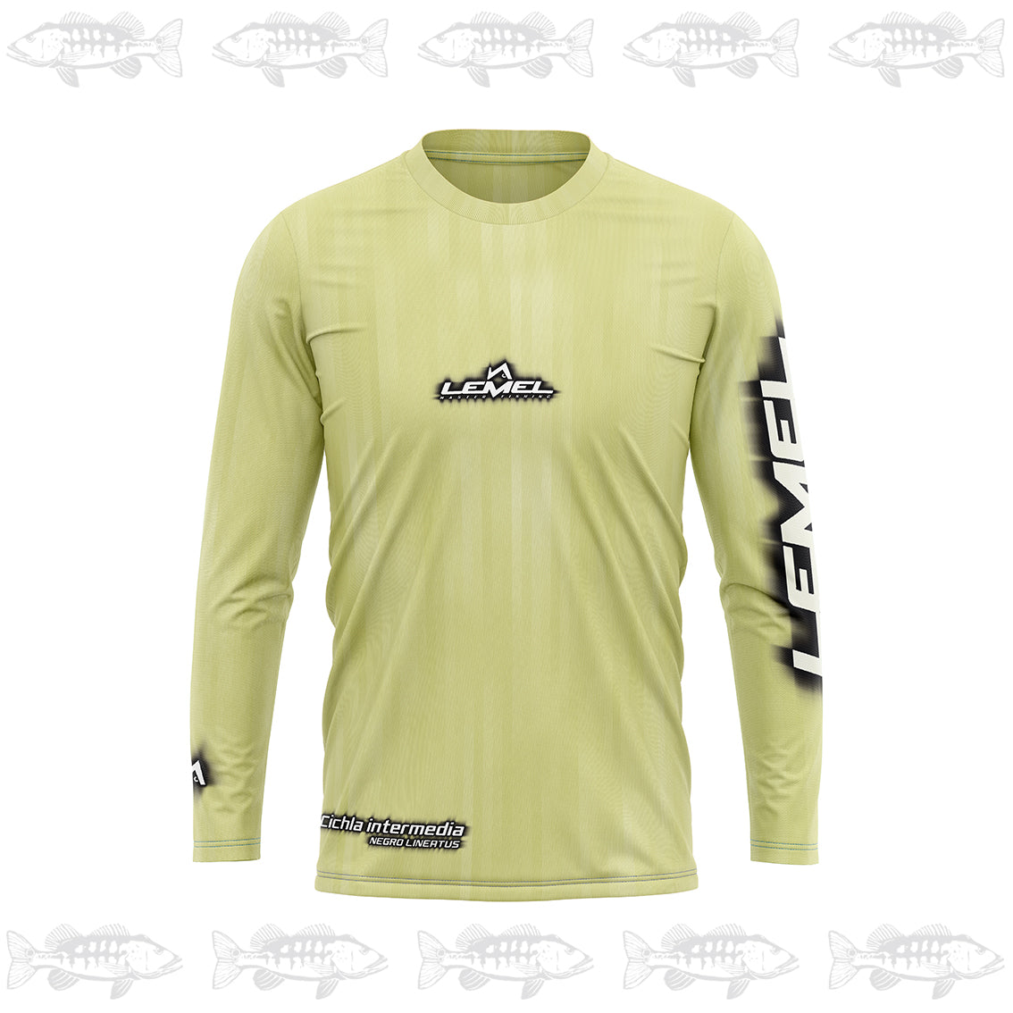 Front - NEGRO LINEATUS Sublimation Fishing Shirt