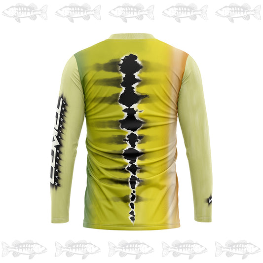 Back - NEGRO LINEATUS Sublimation Fishing Shirt