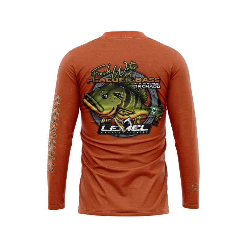 Peacock Cinchado Sublimation Fishing Shirt